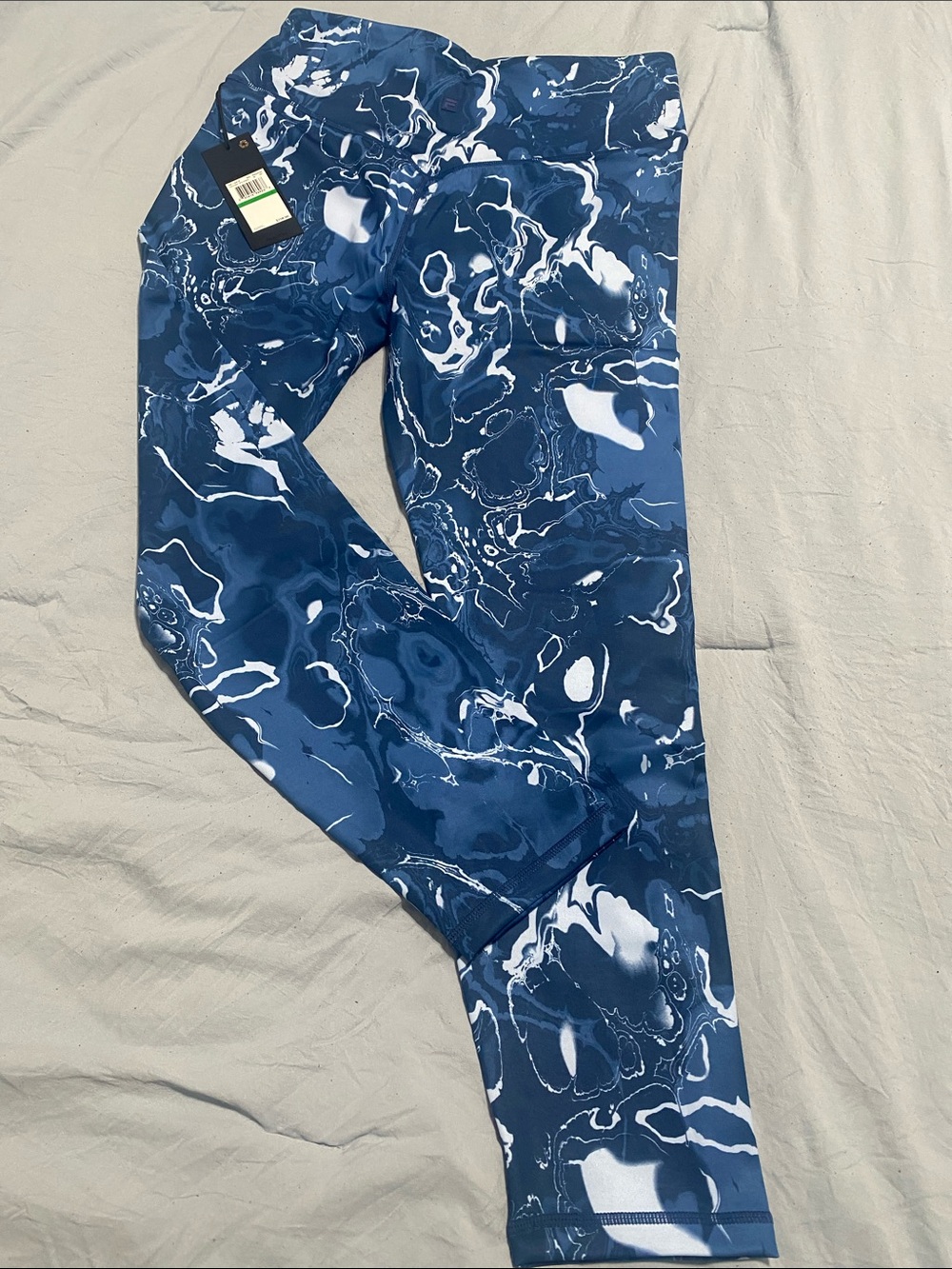 Fila Women's Blue Marble Print Leggings ❤️💃🏻